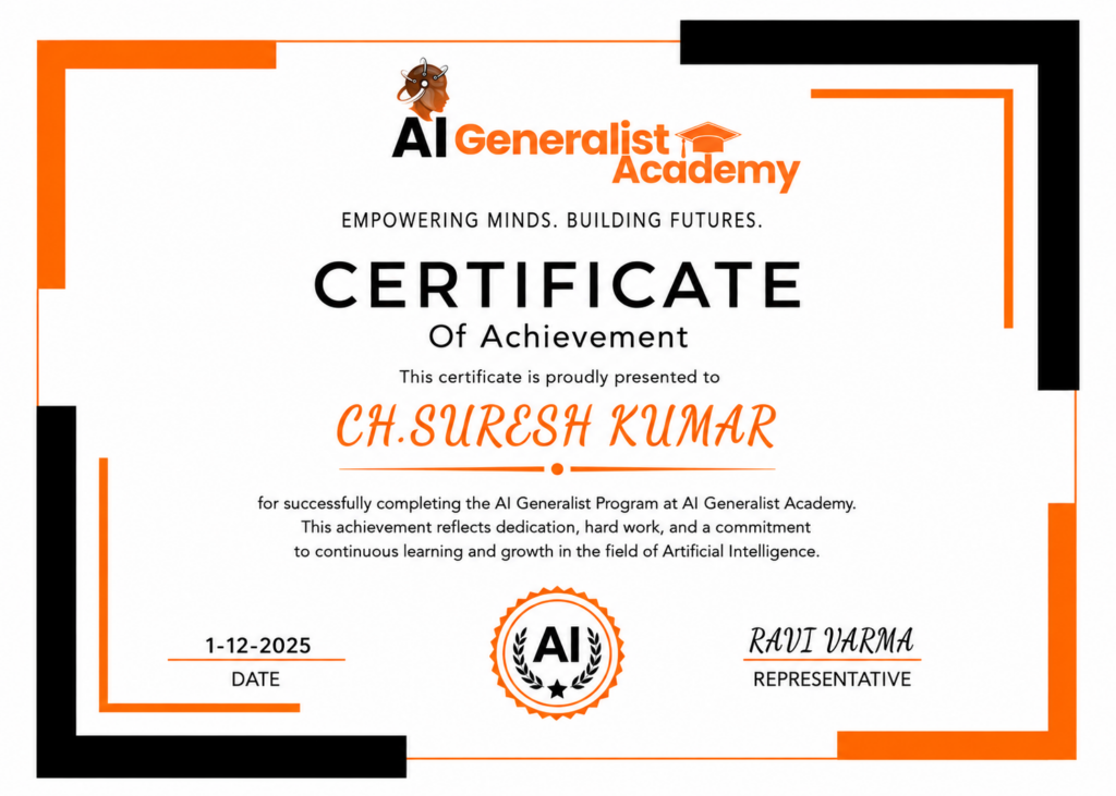 AI Generalist Training in Hyderabad